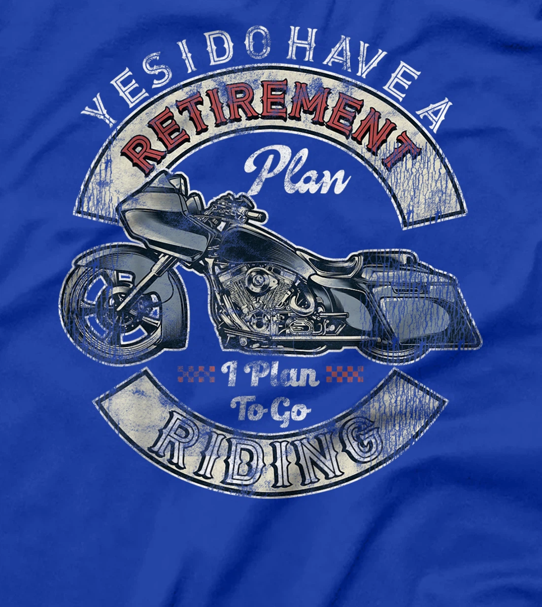 Retirement Plan To Go Riding Gift Motorcycle Riders Biker T-Shirt