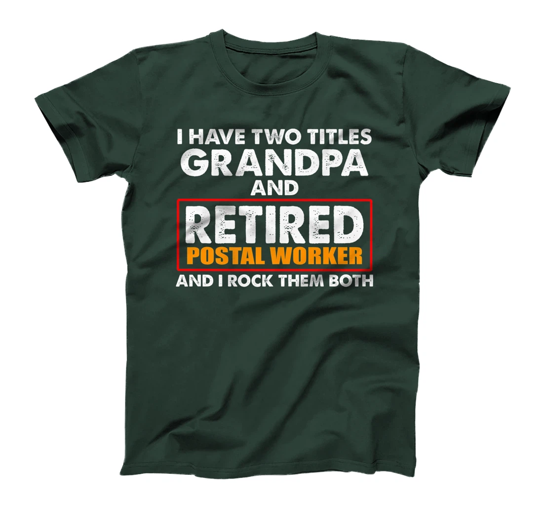 Retired Postal Worker Grandpa Mailman Retirement Premium T-Shirt