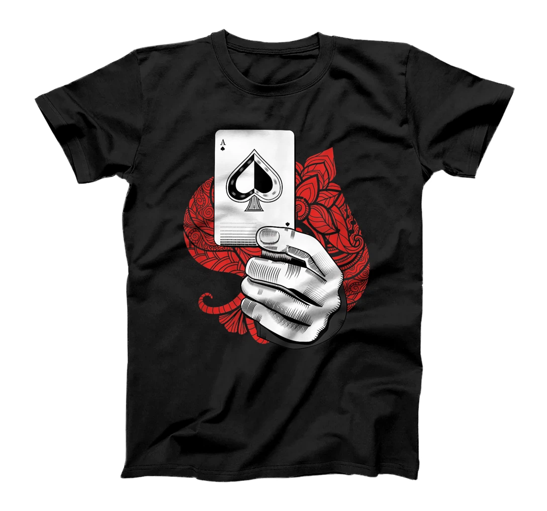 Poker Game Playing Cards Gambler Hands Casino Game Holdem T-Shirt