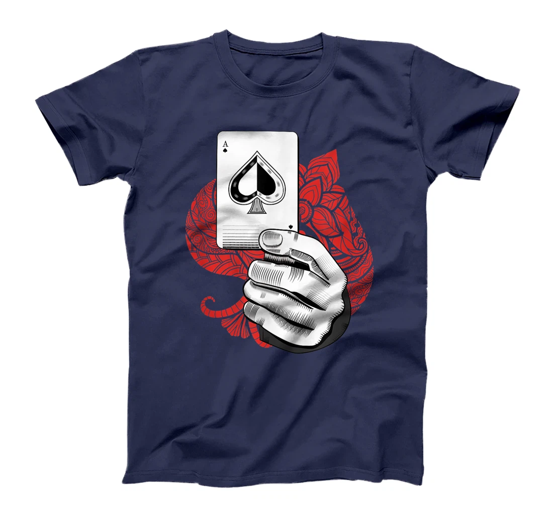 Poker Game Playing Cards Gambler Hands Casino Game Holdem T-Shirt
