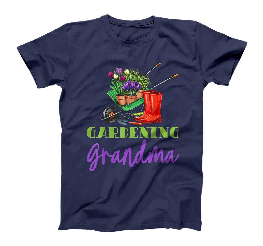 Gardening Grandma Plant Watering Garden Flowers Pot Gardener T-Shirt