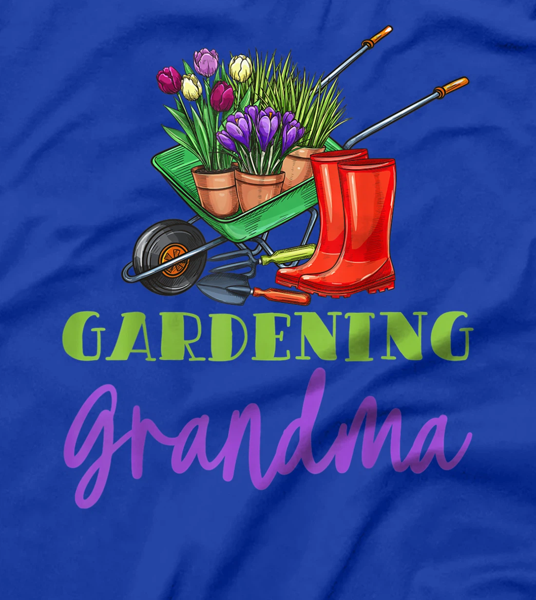Gardening Grandma Plant Watering Garden Flowers Pot Gardener T-Shirt