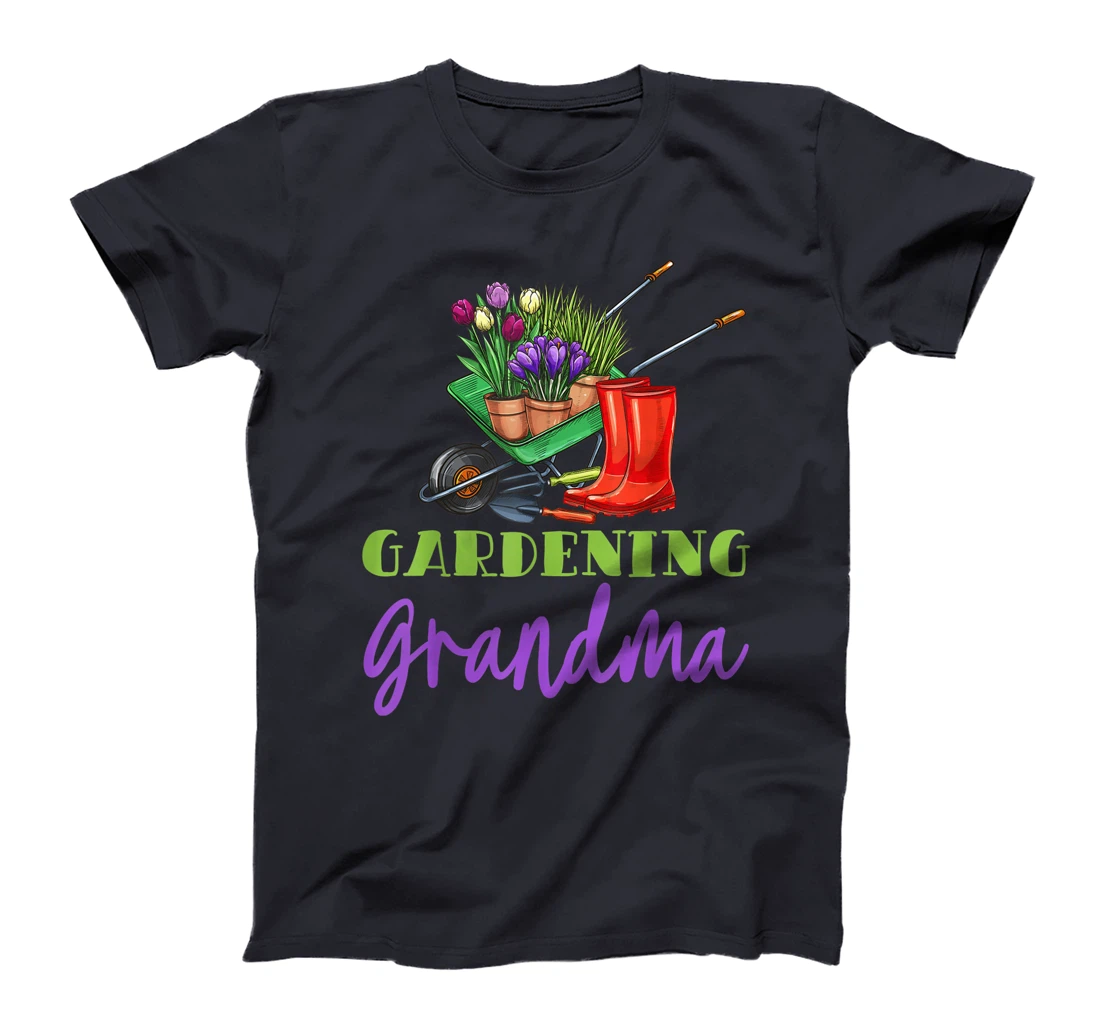 Gardening Grandma Plant Watering Garden Flowers Pot Gardener T-Shirt