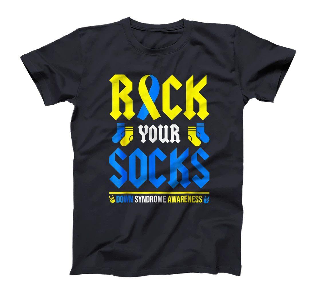 Rock Your Socks World Down Syndrome Awareness Day Ribbon T-Shirt