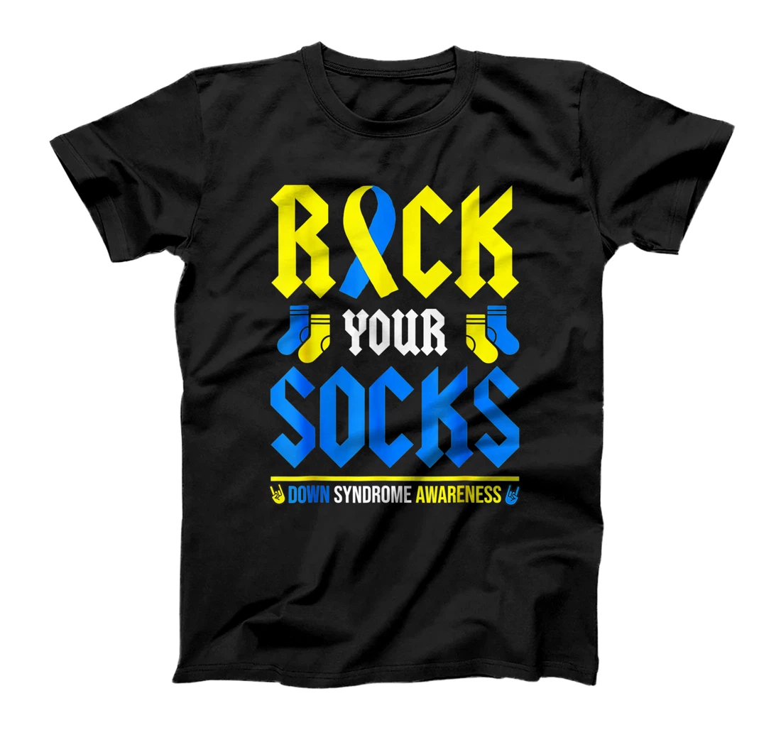 Rock Your Socks World Down Syndrome Awareness Day Ribbon T-Shirt