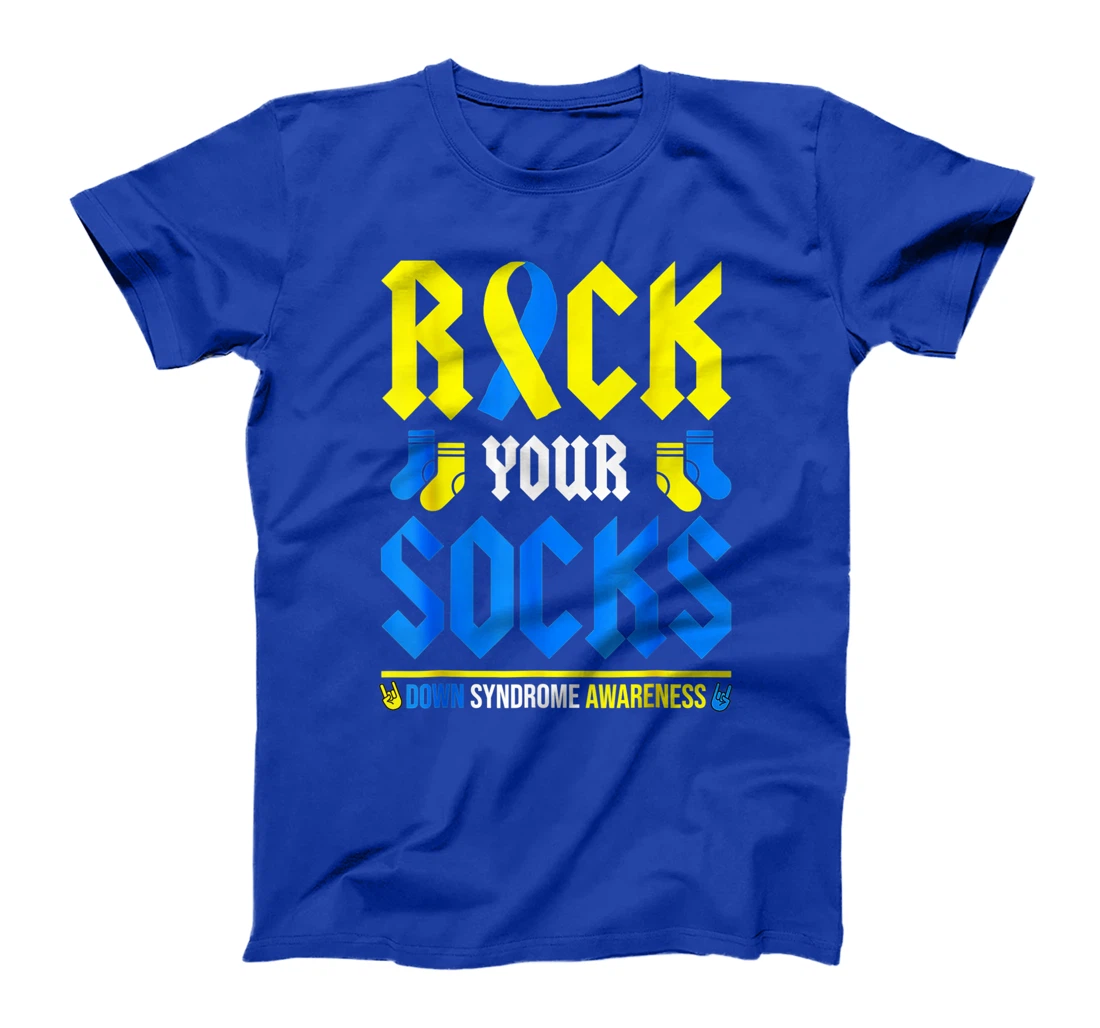 Rock Your Socks World Down Syndrome Awareness Day Ribbon T-Shirt
