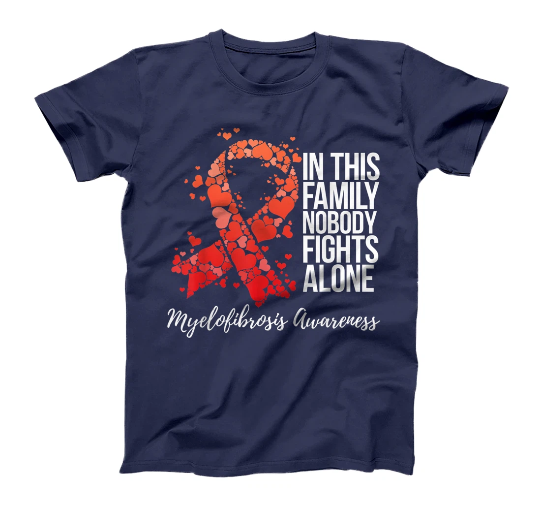 Family Support Myelofibrosis Awareness T-Shirt