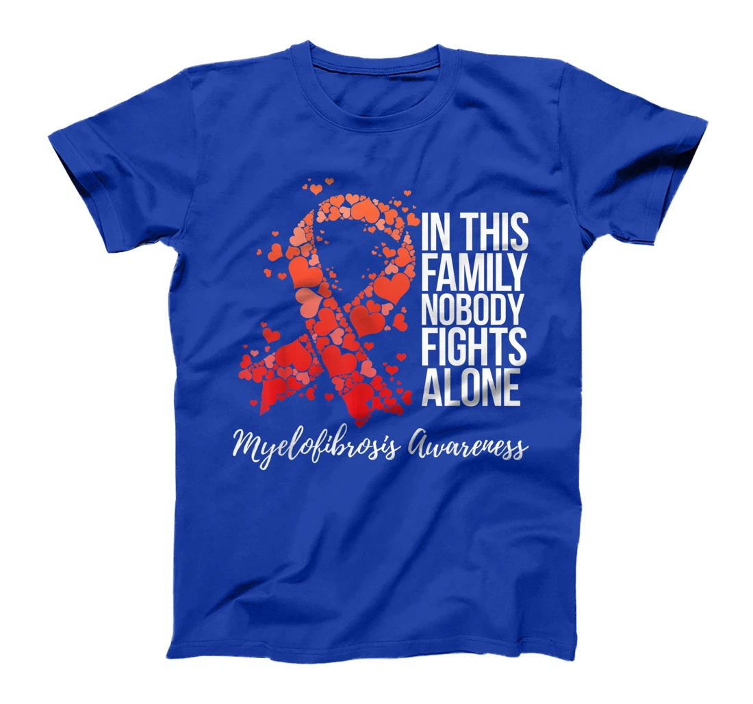 Family Support Myelofibrosis Awareness T-Shirt