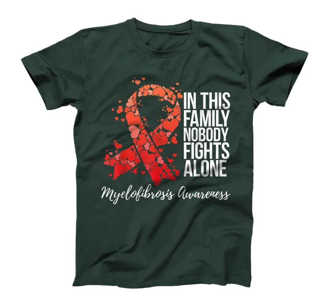 Family Support Myelofibrosis Awareness T-Shirt