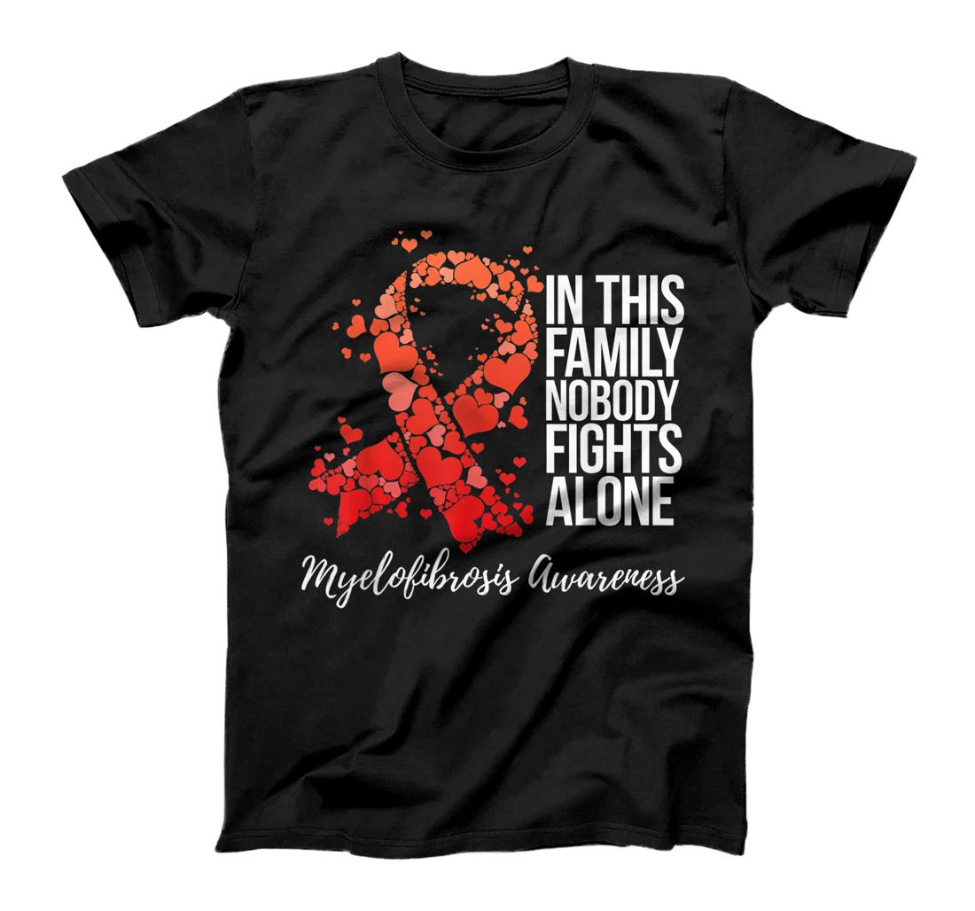 Family Support Myelofibrosis Awareness T-Shirt