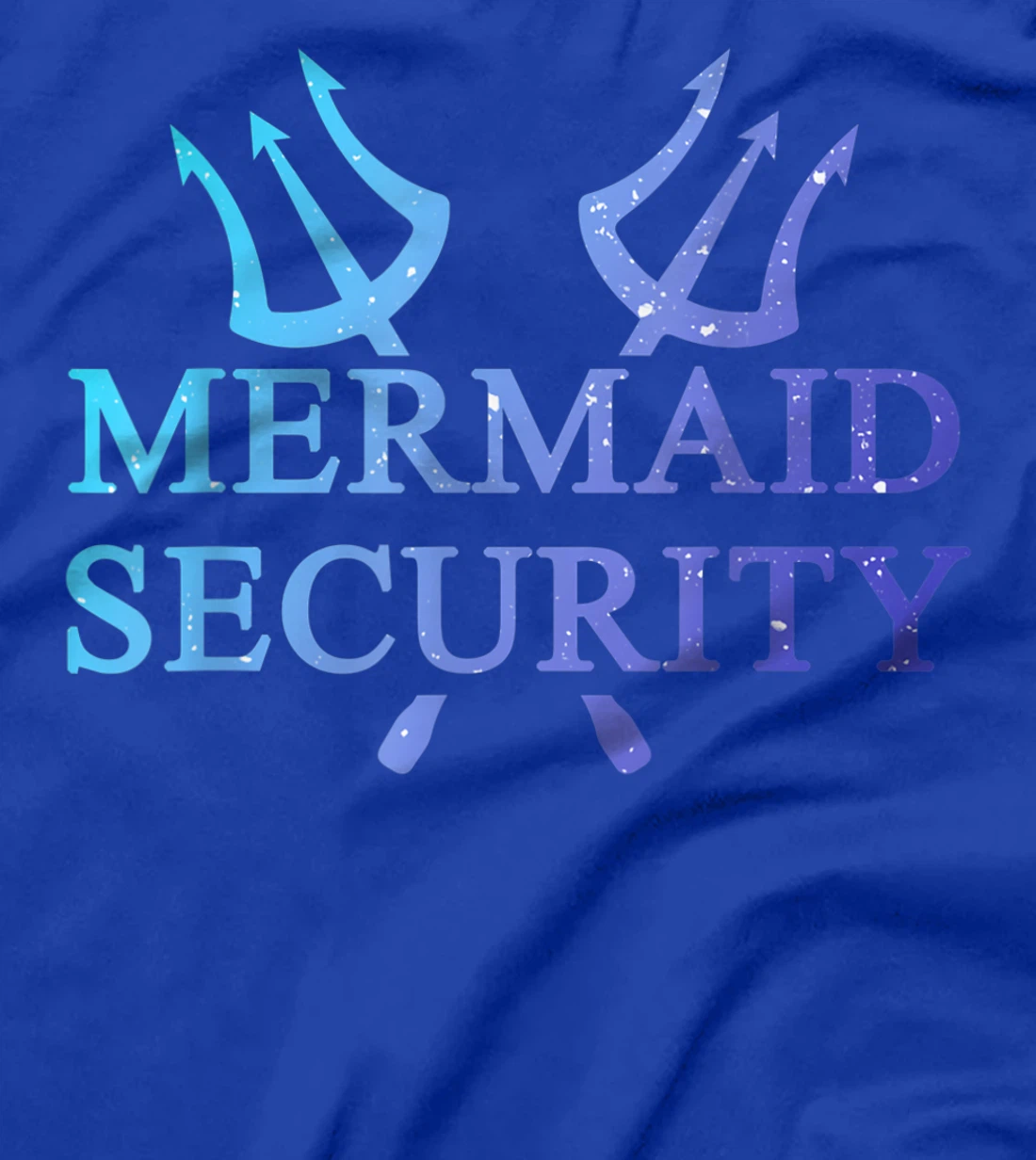 Mermaid Security Funny Swimming Gift Merman Maimaid Guard T-Shirt