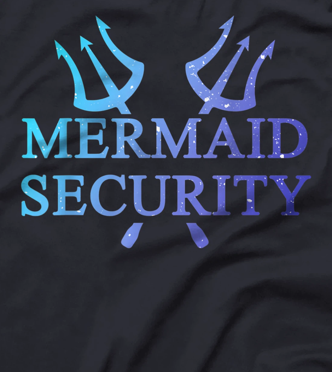 Mermaid Security Funny Swimming Gift Merman Maimaid Guard T-Shirt