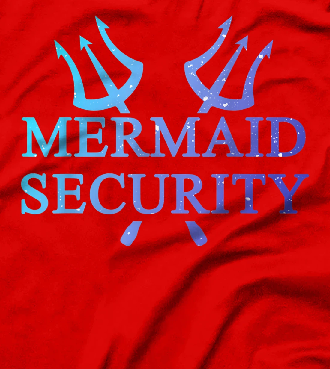 Mermaid Security Funny Swimming Gift Merman Maimaid Guard T-Shirt