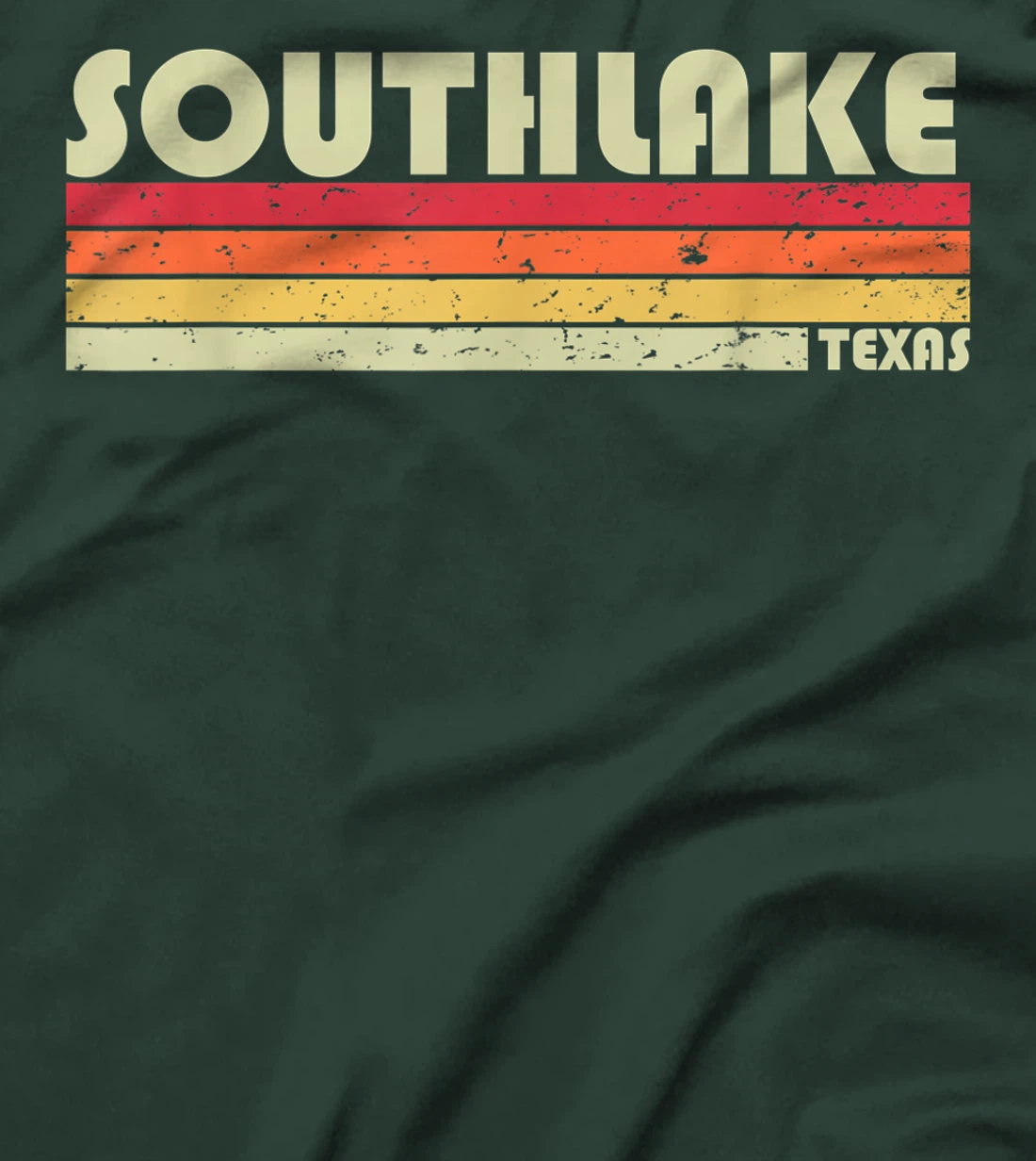 SOUTHLAKE TX TEXAS Funny City Home Roots Gift Retro 70s 80s T-Shirt