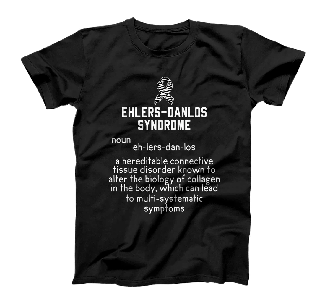Ehlers Danlos Syndrome Black And White Zebra Stripe Meaning T-Shirt