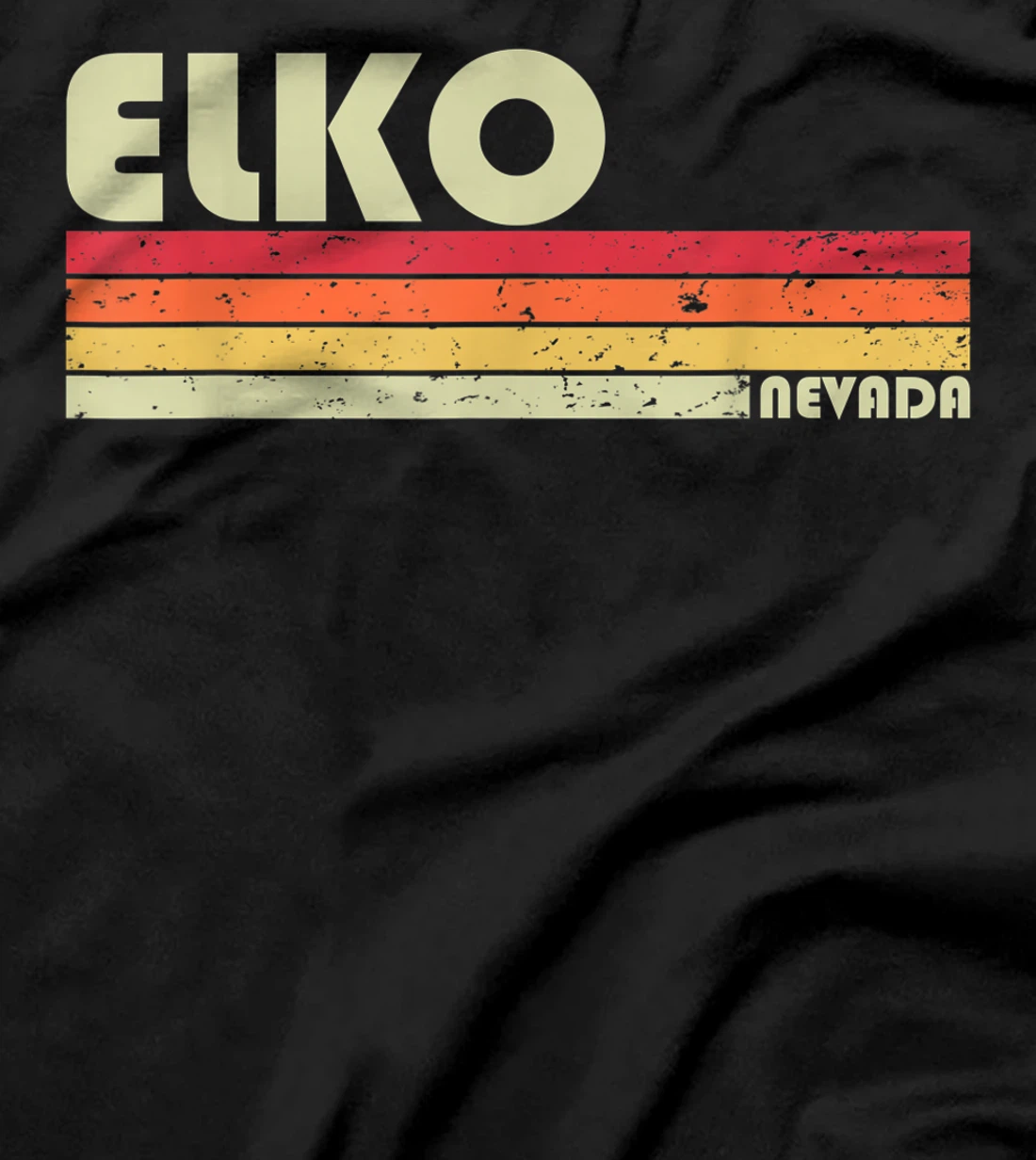 ELKO NV NEVADA Funny City Home Roots Gift Retro 70s 80s T-Shirt