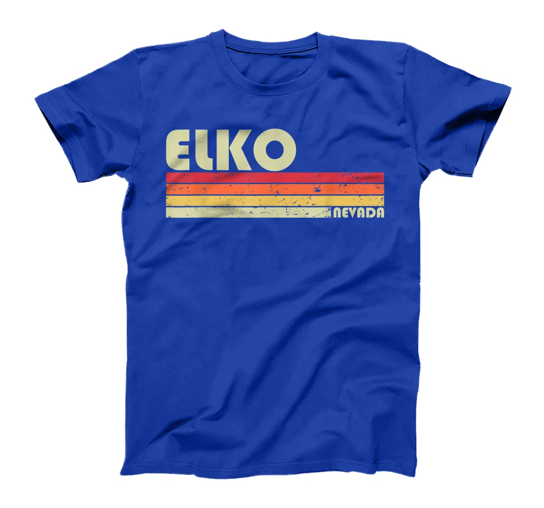 ELKO NV NEVADA Funny City Home Roots Gift Retro 70s 80s T-Shirt