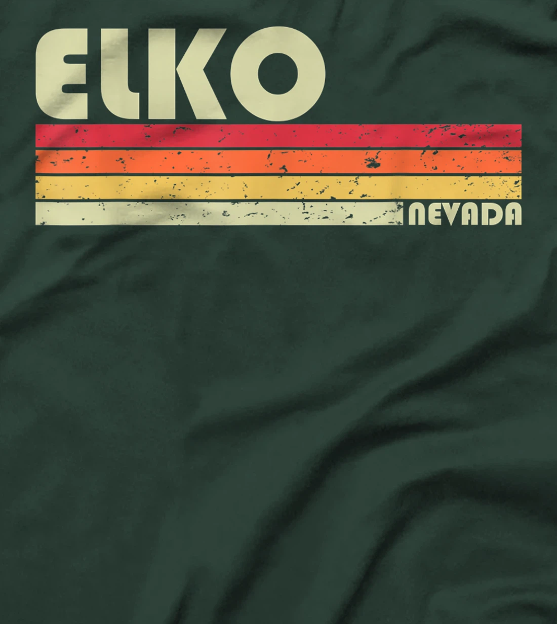 ELKO NV NEVADA Funny City Home Roots Gift Retro 70s 80s T-Shirt
