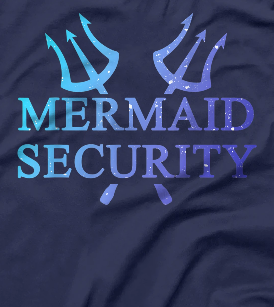 Mermaid Security Funny Swimming Gift Merman Maimaid Guard T-Shirt