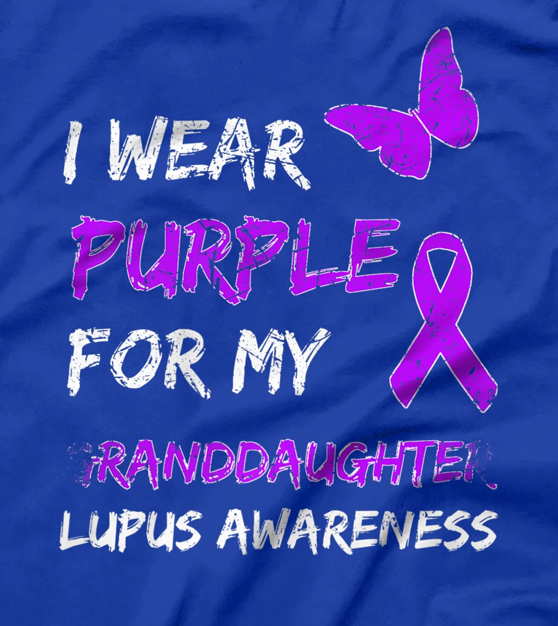 Lupus Awareness I Wear Purple For My Granddaughter Premium T-Shirt