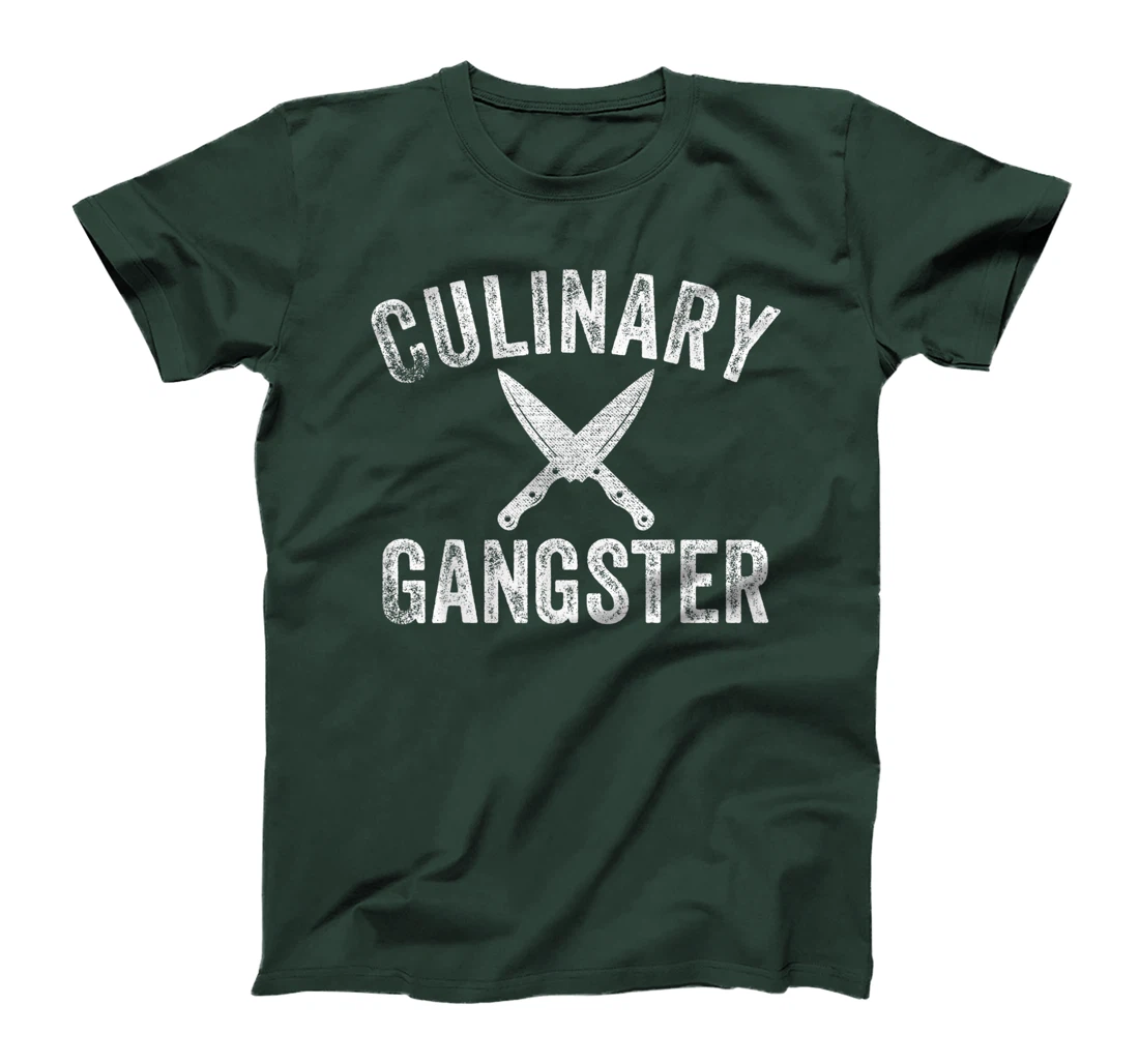 Culinary Gangster Cooking Themed Chefs Cooking Enthusiasts T-Shirt