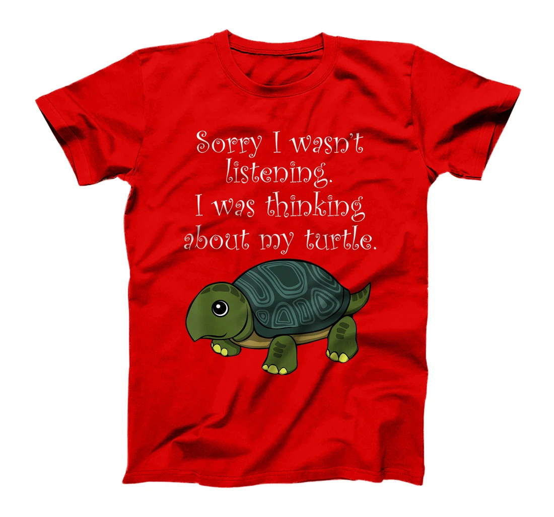 Thinking About Turtle Cute Tortoise Saying T-Shirt