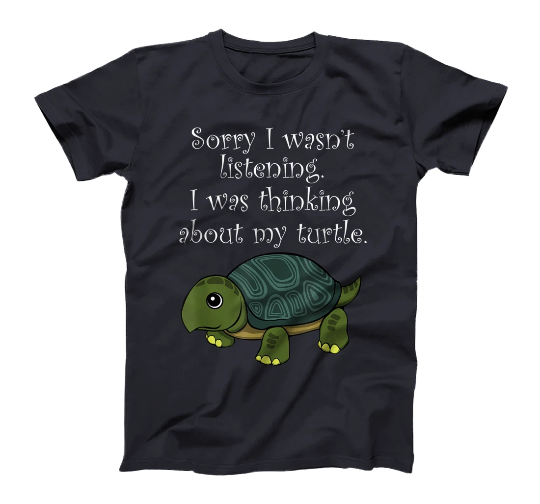 Thinking About Turtle Cute Tortoise Saying T-Shirt