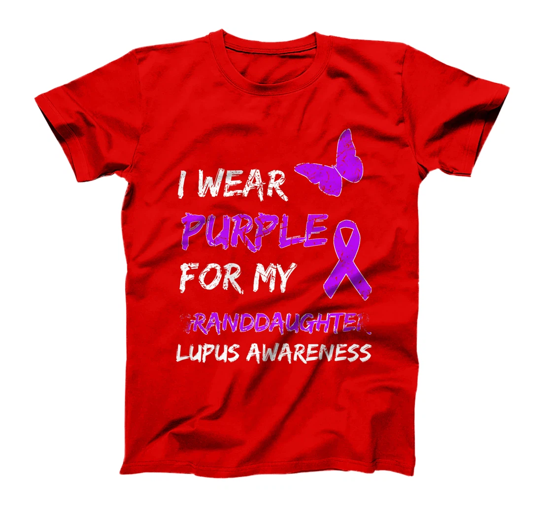 Lupus Awareness I Wear Purple For My Granddaughter Premium T-Shirt