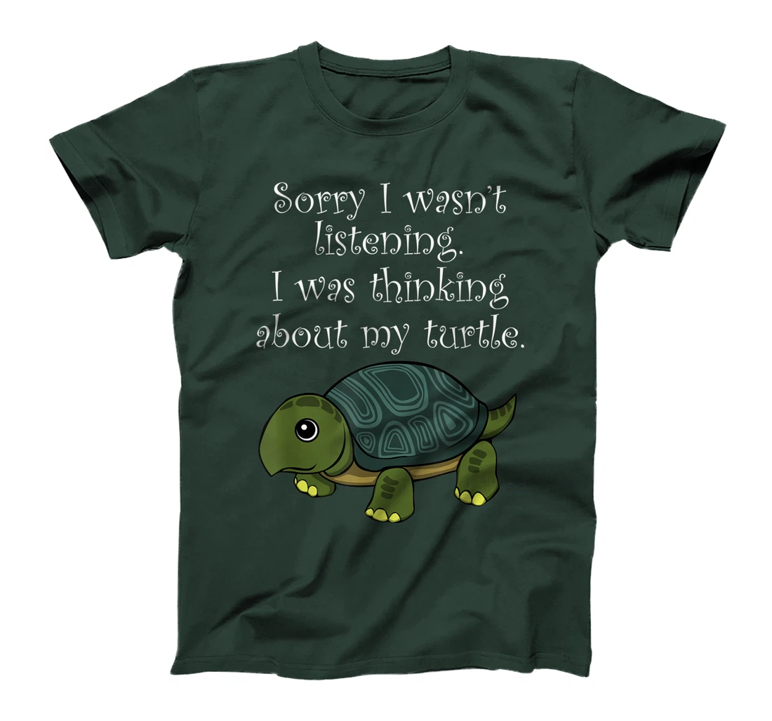 Thinking About Turtle Cute Tortoise Saying T-Shirt