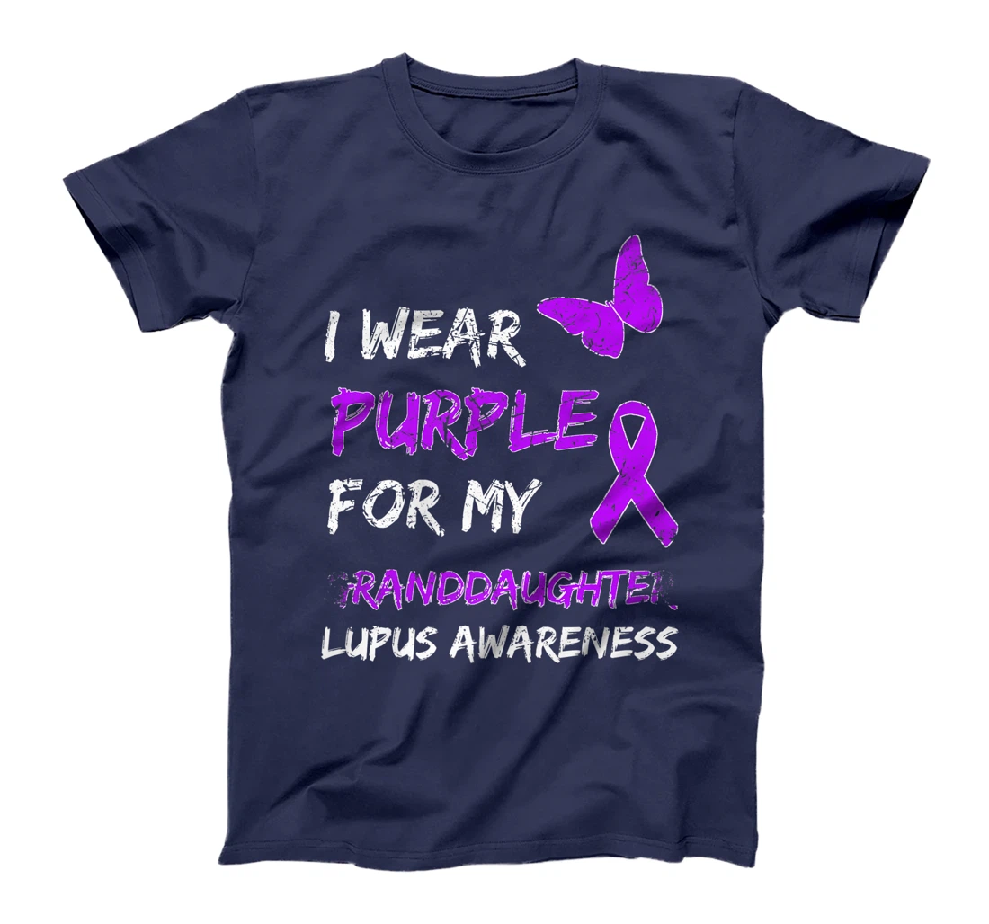 Lupus Awareness I Wear Purple For My Granddaughter Premium T-Shirt