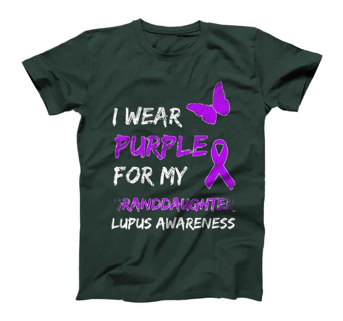 Lupus Awareness I Wear Purple For My Granddaughter Premium T-Shirt