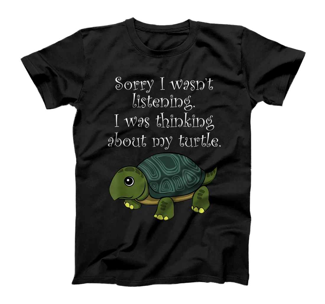 Thinking About Turtle Cute Tortoise Saying T-Shirt