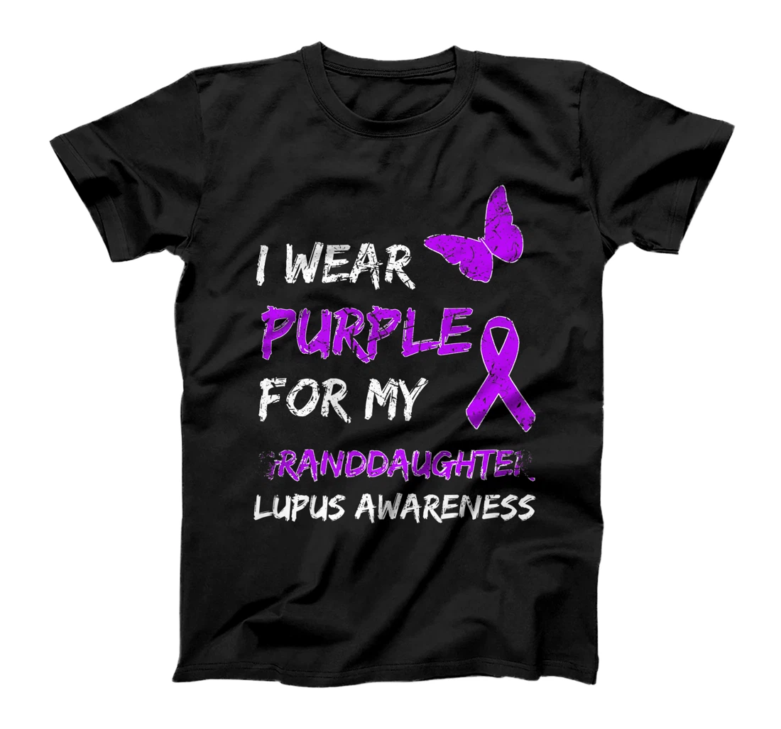 Lupus Awareness I Wear Purple For My Granddaughter Premium T-Shirt