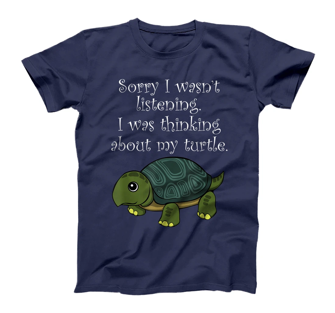 Thinking About Turtle Cute Tortoise Saying T-Shirt