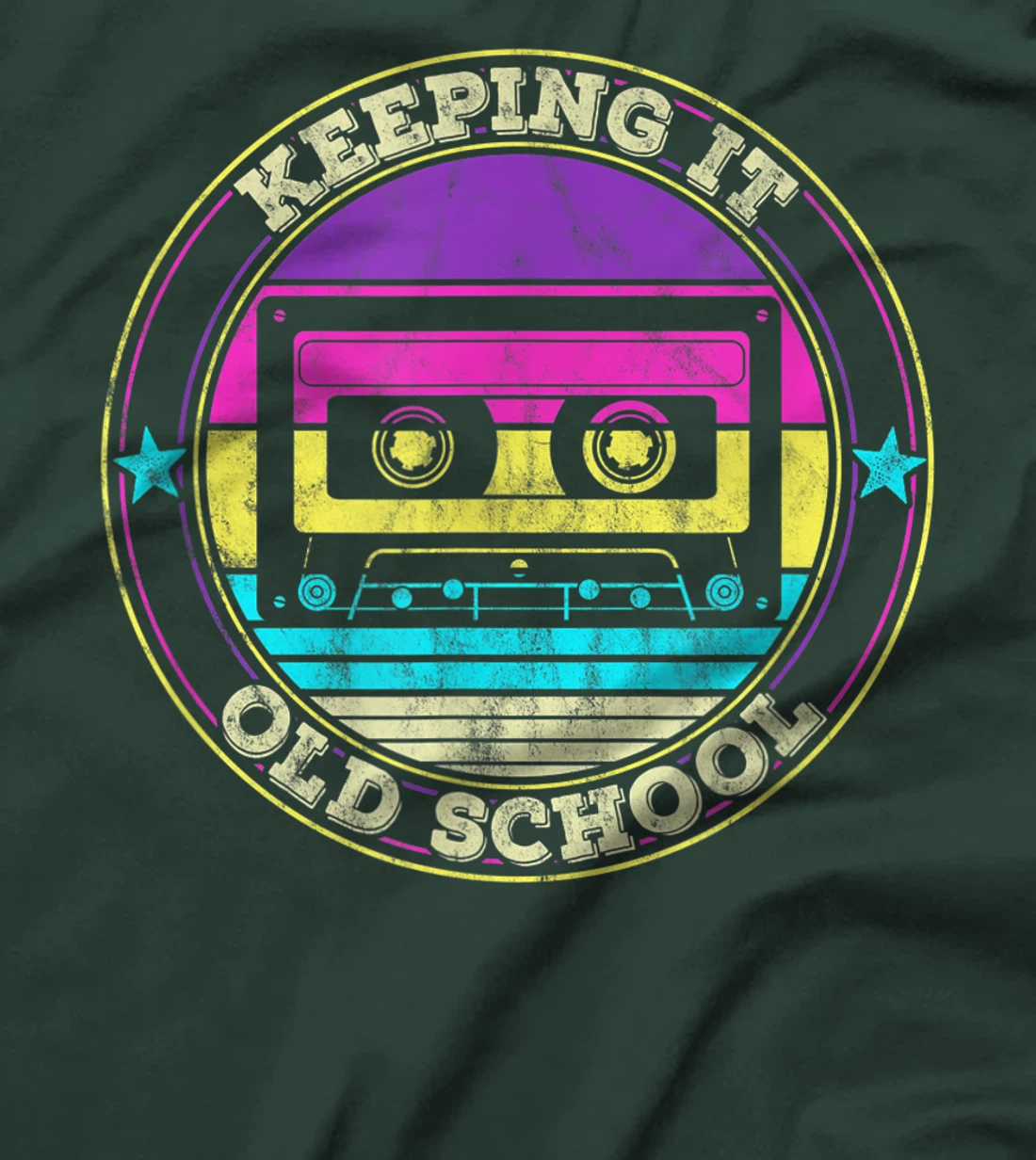 Cassette Tape Music Retro 80s 90s Keeping it Old school T-Shirt