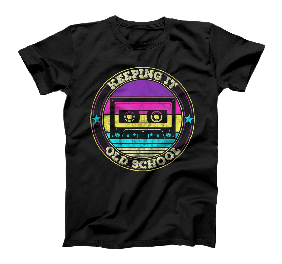 Cassette Tape Music Retro 80s 90s Keeping it Old school T-Shirt