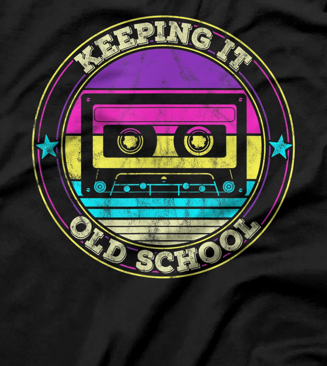 Cassette Tape Music Retro 80s 90s Keeping it Old school T-Shirt