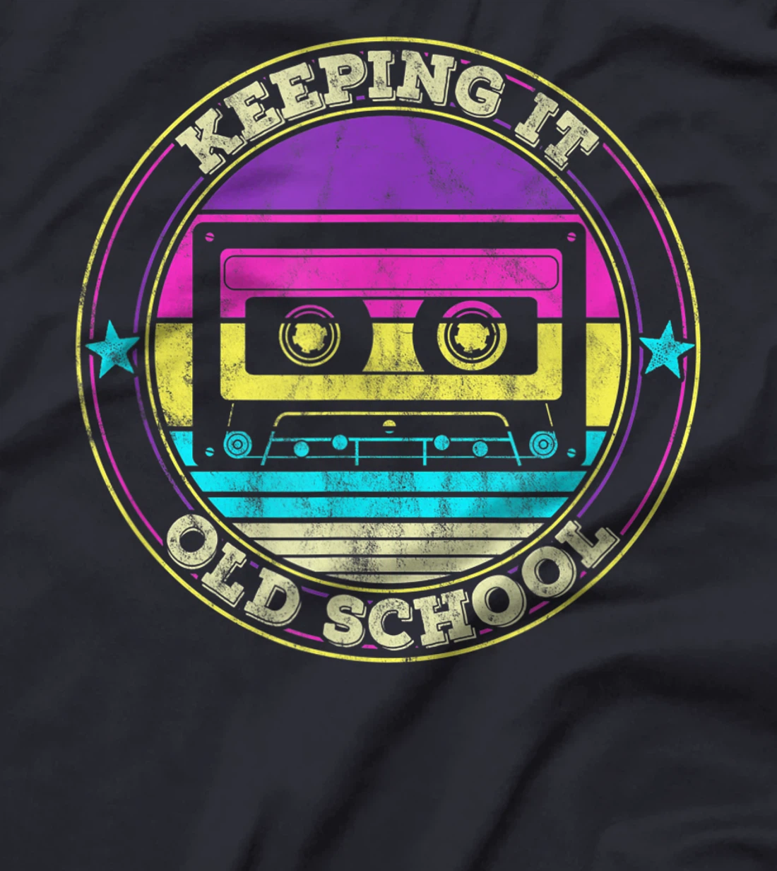 Cassette Tape Music Retro 80s 90s Keeping it Old school T-Shirt