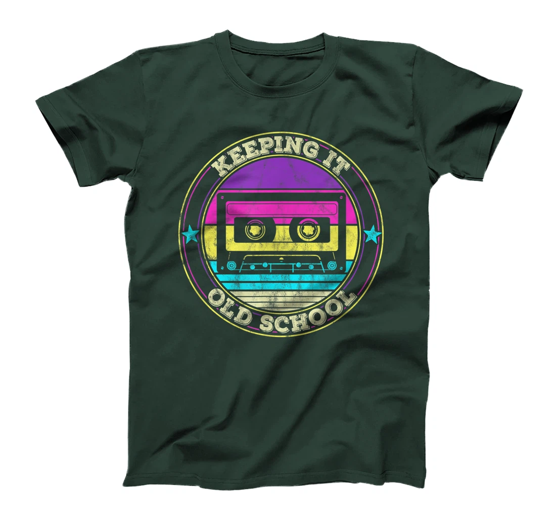Cassette Tape Music Retro 80s 90s Keeping it Old school T-Shirt