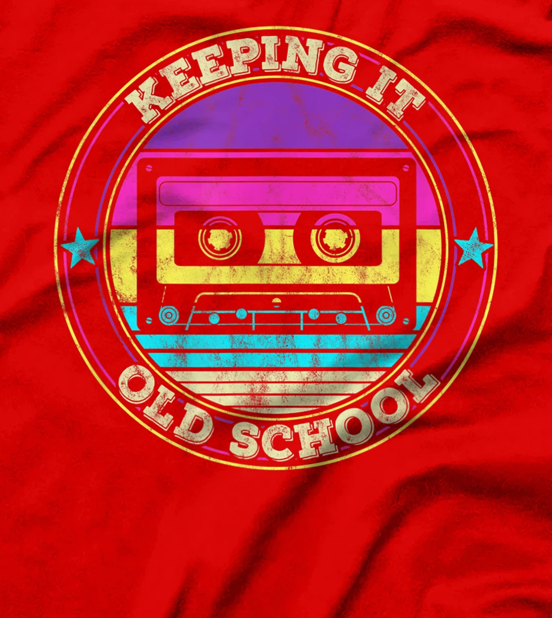 Cassette Tape Music Retro 80s 90s Keeping it Old school T-Shirt