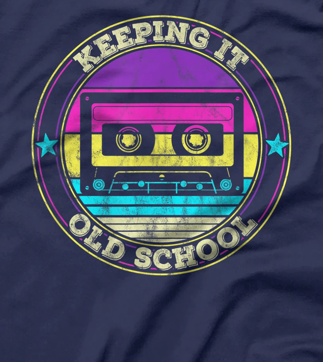 Cassette Tape Music Retro 80s 90s Keeping it Old school T-Shirt
