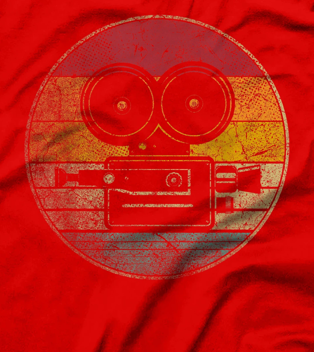 Movies Camera Motion Pictures Cinephile Vintage Retro T-Shirt