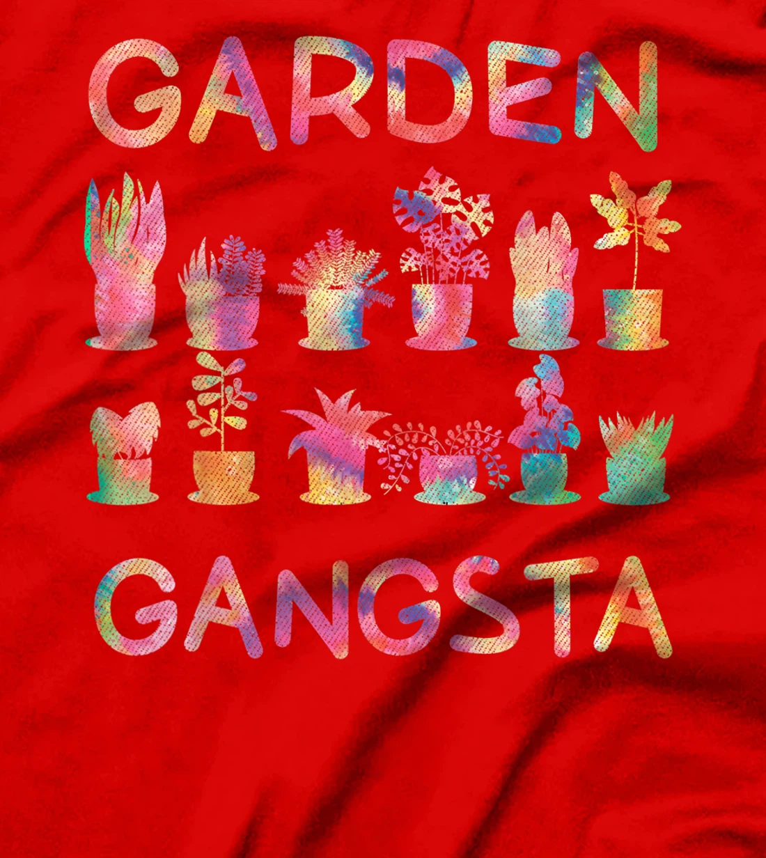 Garden Gangsta Tie Dye Gardening Planting Hobby Gift Tee T-Shirt