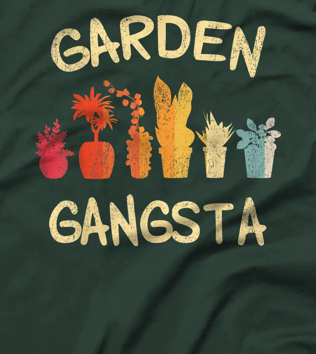 Garden Gangsta Plants Gardening Planting Hobby Gift Tee T-Shirt