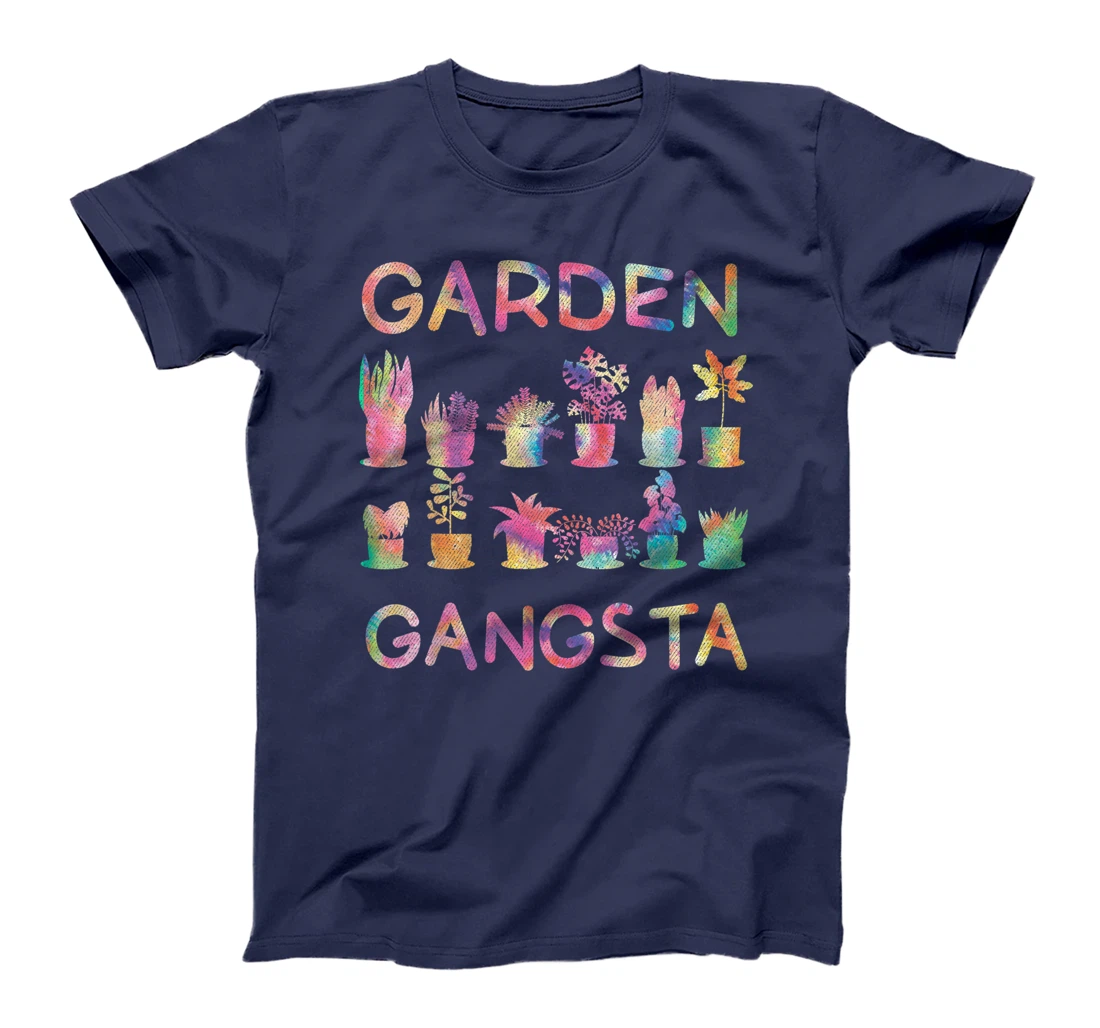 Garden Gangsta Tie Dye Gardening Planting Hobby Gift Tee T-Shirt