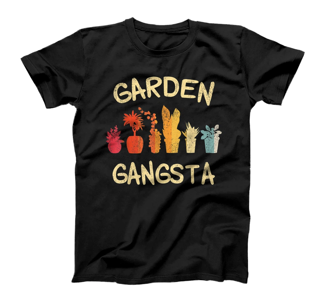 Garden Gangsta Plants Gardening Planting Hobby Gift Tee T-Shirt