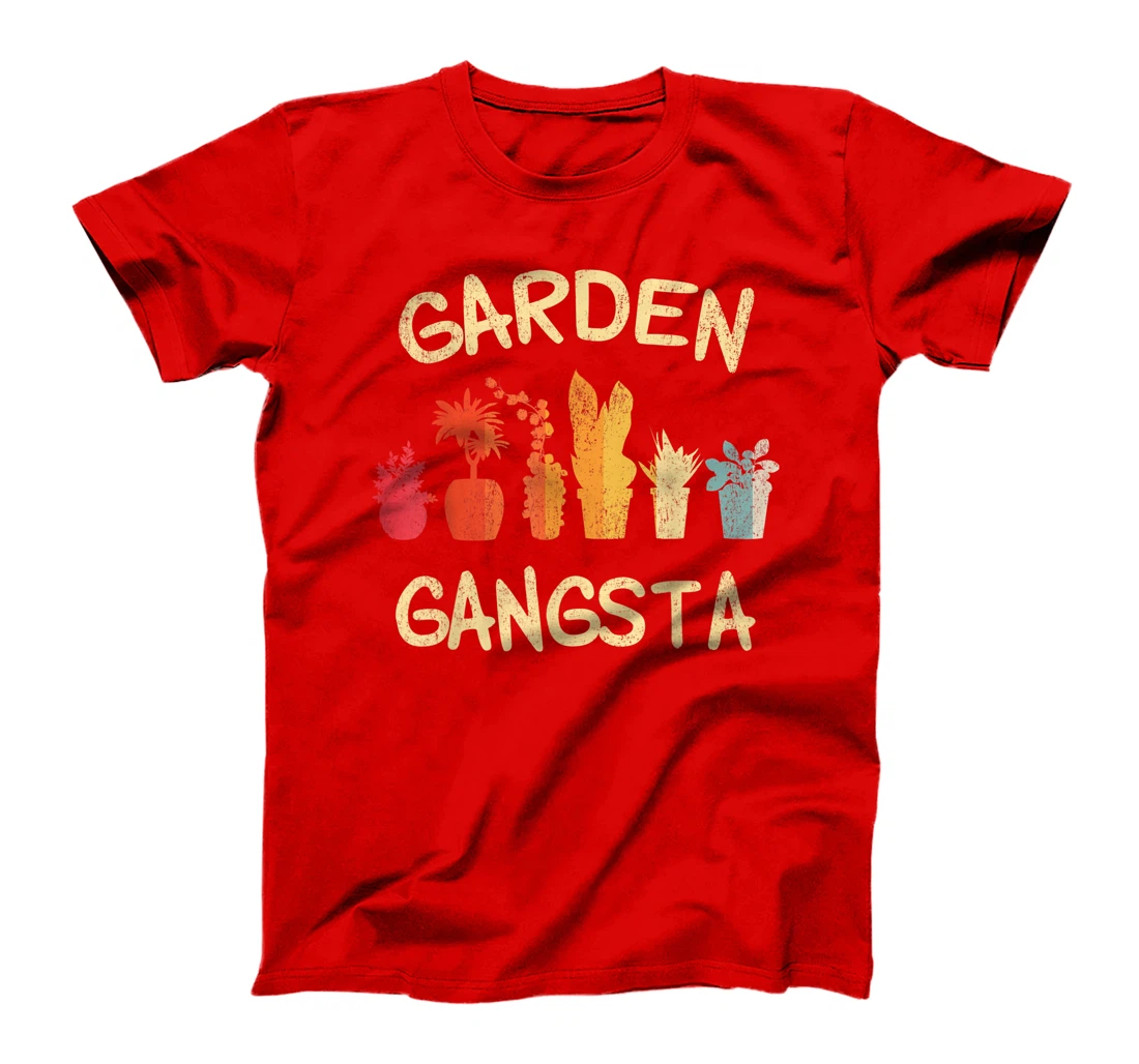 Garden Gangsta Plants Gardening Planting Hobby Gift Tee T-Shirt
