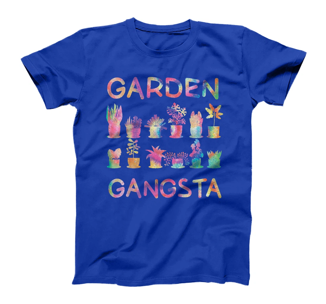 Garden Gangsta Tie Dye Gardening Planting Hobby Gift Tee T-Shirt