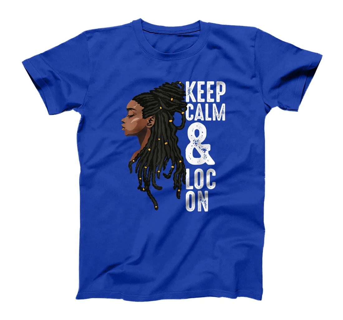 Funny Black Melanin Dreadlocks Gift Cute Afro Loc Girl Women T-Shirt