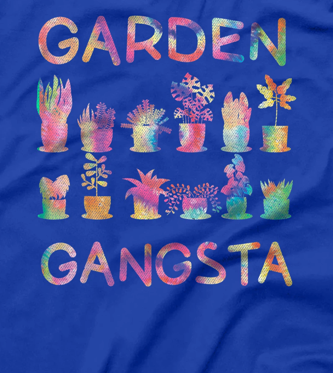 Garden Gangsta Tie Dye Gardening Planting Hobby Gift Tee T-Shirt